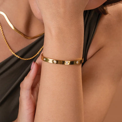 Stacked Gold Bracelet